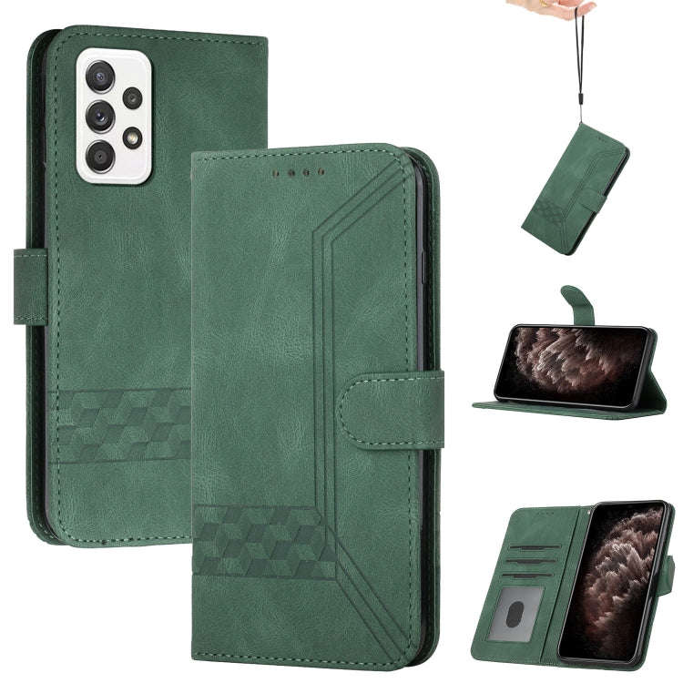 Cubic Skin Feel Flip Leather Phone Case, For Samsung Galaxy A72 5G, For Samsung Galaxy Note10, Fo...
