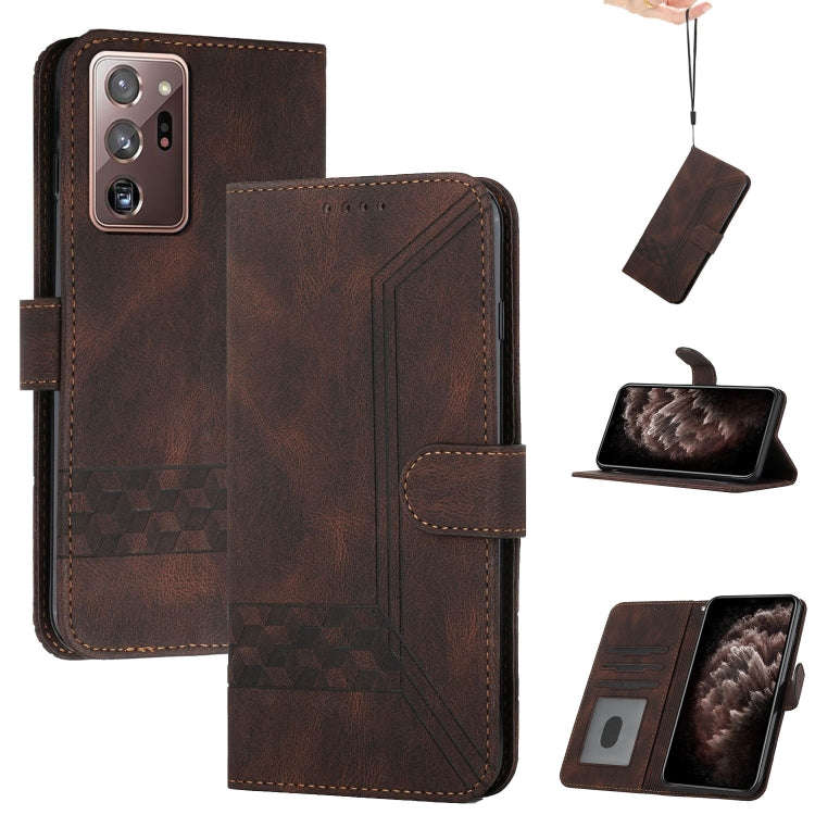 Cubic Skin Feel Flip Leather Phone Case, For Samsung Galaxy A72 5G, For Samsung Galaxy Note10, Fo...