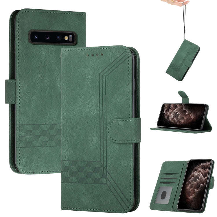 Cubic Skin Feel Flip Leather Phone Case, For Samsung Galaxy A72 5G, For Samsung Galaxy Note10, Fo...