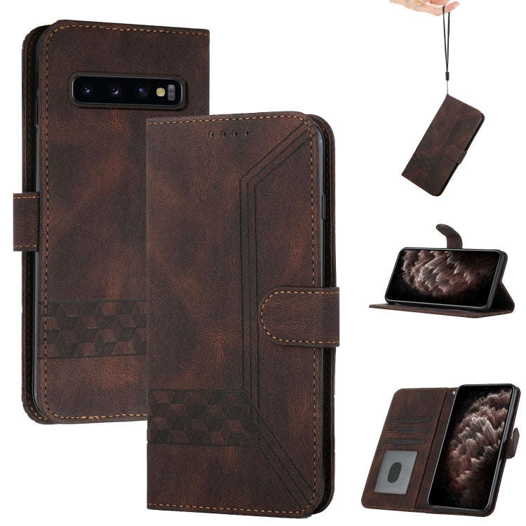 Cubic Skin Feel Flip Leather Phone Case, For Samsung Galaxy A72 5G, For Samsung Galaxy Note10, Fo...