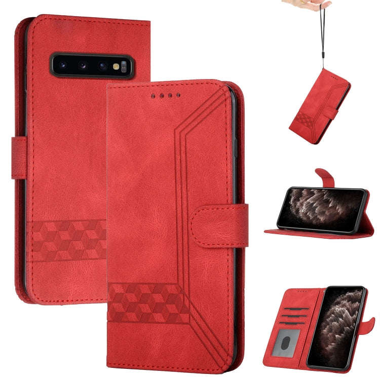 Cubic Skin Feel Flip Leather Phone Case, For Samsung Galaxy A72 5G, For Samsung Galaxy Note10, Fo...