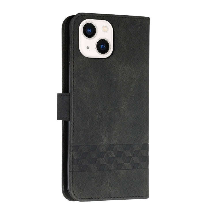 Cubic Skin Feel Flip Leather Phone Case, For iPhone 13 mini, For iPhone 13, For iPhone 13 Pro, Fo...