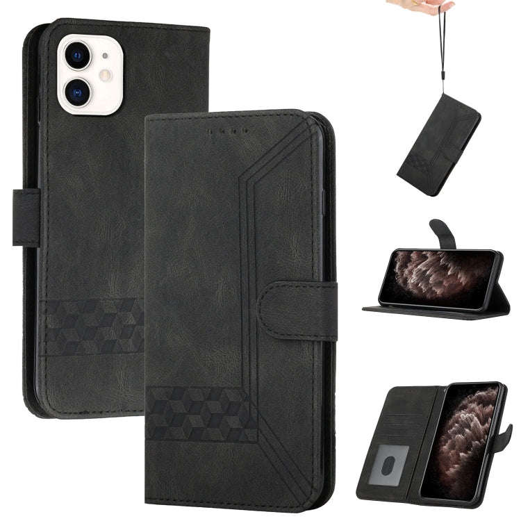 Cubic Skin Feel Flip Leather Phone Case, For iPhone 13 mini, For iPhone 13, For iPhone 13 Pro, Fo...
