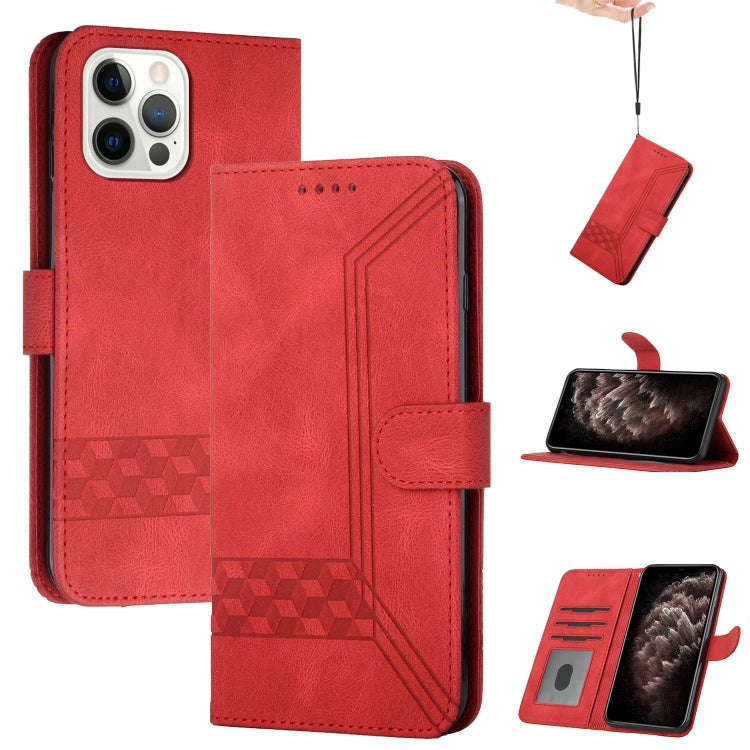Cubic Skin Feel Flip Leather Phone Case, For iPhone 13 mini, For iPhone 13, For iPhone 13 Pro, Fo...