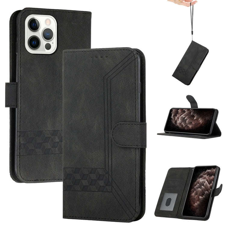 Cubic Skin Feel Flip Leather Phone Case, For iPhone 13 mini, For iPhone 13, For iPhone 13 Pro, Fo...