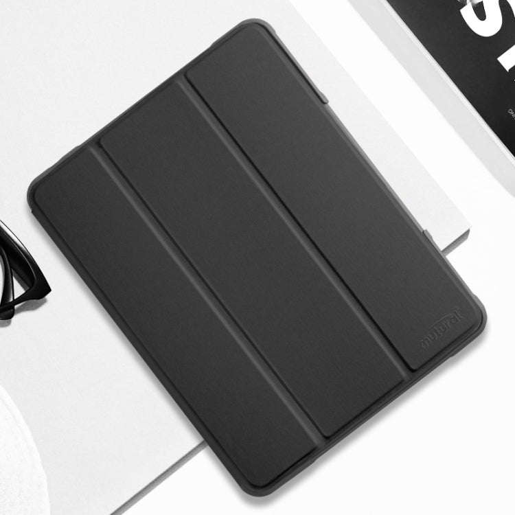 Mutural Horizontal Flip PC + TPU + PU Leather Case with Holder & Pen Slot, For iPad 10.2, For iPa...