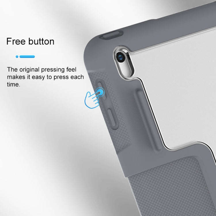 Mutural Horizontal Flip PC + TPU + PU Leather Case with Holder & Pen Slot, For iPad 10.2, For iPa...