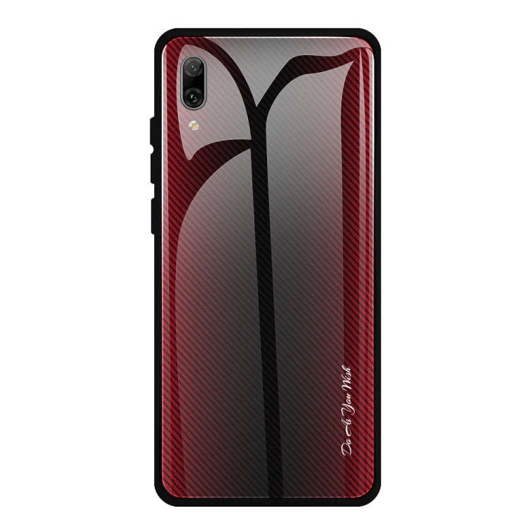 Texture Gradient Glass Protective Case, For Huawei Enjoy 9 Plus / Y9 2019, For Huawei Enjoy 9s, F...