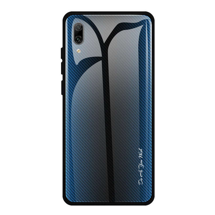 Texture Gradient Glass Protective Case, For Huawei Enjoy 9 Plus / Y9 2019, For Huawei Enjoy 9s, F...