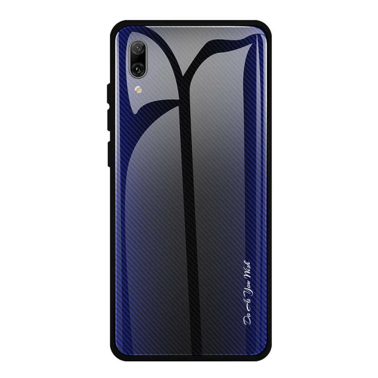 Texture Gradient Glass Protective Case, For Huawei Enjoy 9 Plus / Y9 2019, For Huawei Enjoy 9s, F...