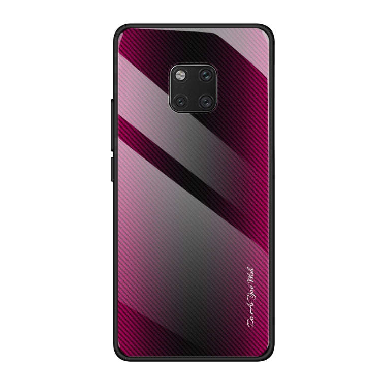 Texture Gradient Glass Protective Case, For Huawei Enjoy 9 Plus / Y9 2019, For Huawei Enjoy 9s, F...