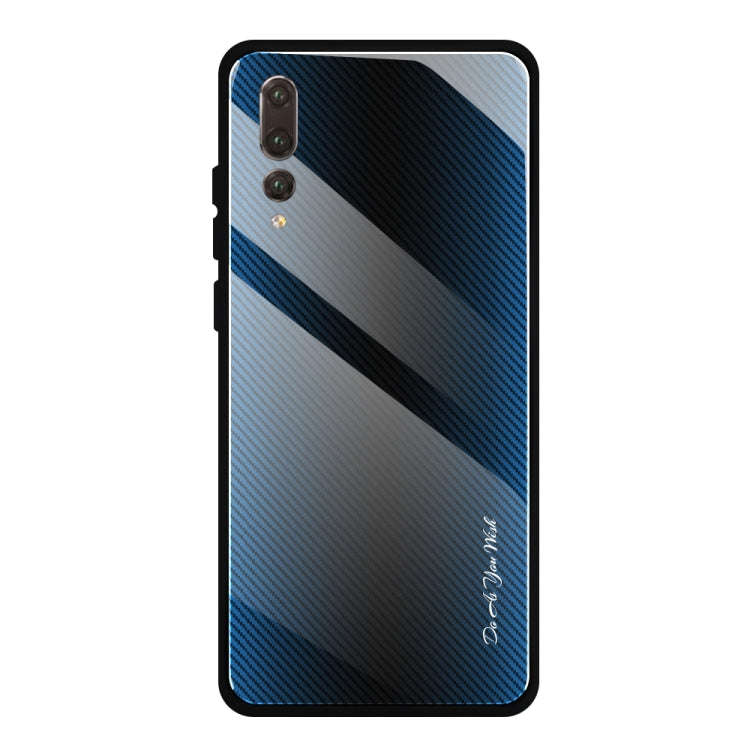 Texture Gradient Glass Protective Case, For Huawei Enjoy 9 Plus / Y9 2019, For Huawei Enjoy 9s, F...