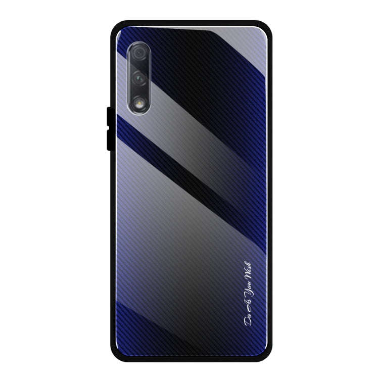Texture Gradient Glass Protective Case, For Huawei Enjoy 9 Plus / Y9 2019, For Huawei Enjoy 9s, F...