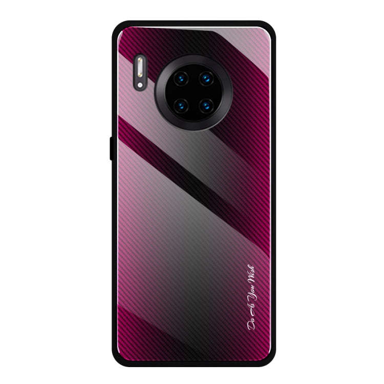 Texture Gradient Glass Protective Case, For Huawei Enjoy 9 Plus / Y9 2019, For Huawei Enjoy 9s, F...
