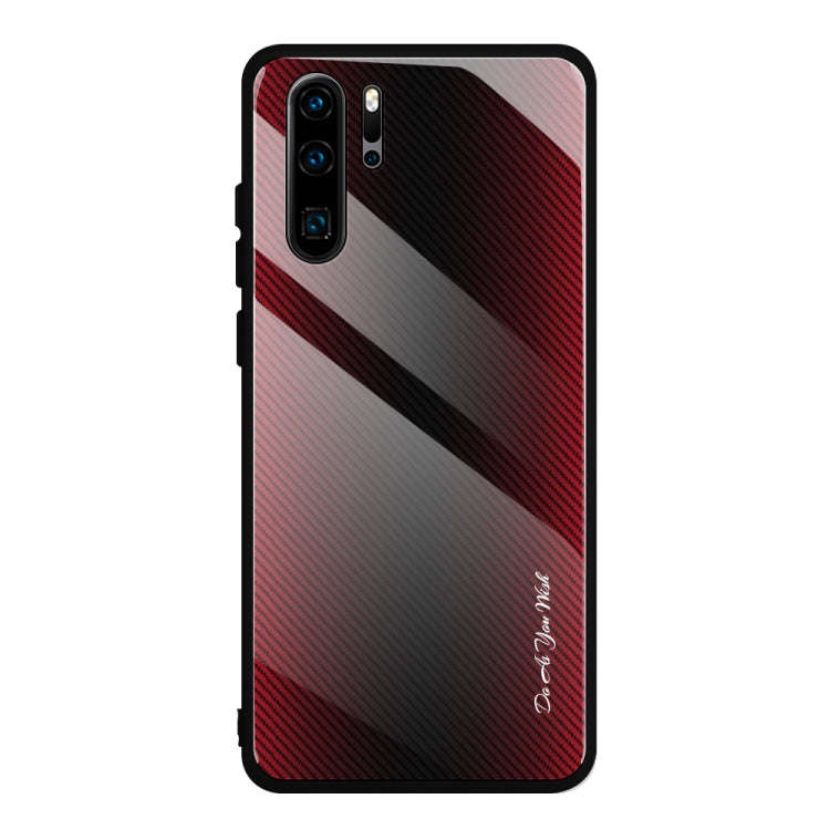 Texture Gradient Glass Protective Case, For Huawei Enjoy 9 Plus / Y9 2019, For Huawei Enjoy 9s, F...