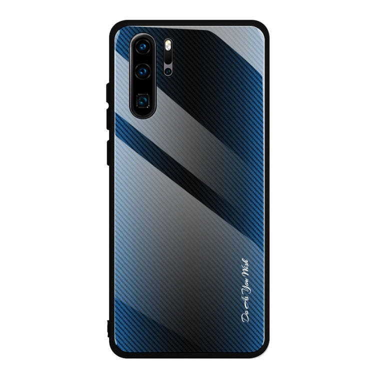 Texture Gradient Glass Protective Case, For Huawei Enjoy 9 Plus / Y9 2019, For Huawei Enjoy 9s, F...