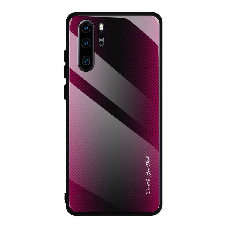 Texture Gradient Glass Protective Case, For Huawei Enjoy 9 Plus / Y9 2019, For Huawei Enjoy 9s, F...