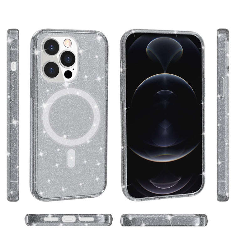 Terminator Style Glitter Powder MagSafe Magnetic Phone Case, For iPhone 13 Pro Max, For iPhone 13...