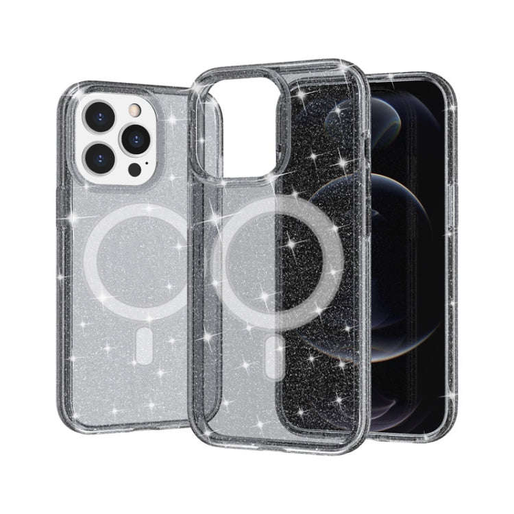 Terminator Style Glitter Powder MagSafe Magnetic Phone Case, For iPhone 13 Pro Max, For iPhone 13...