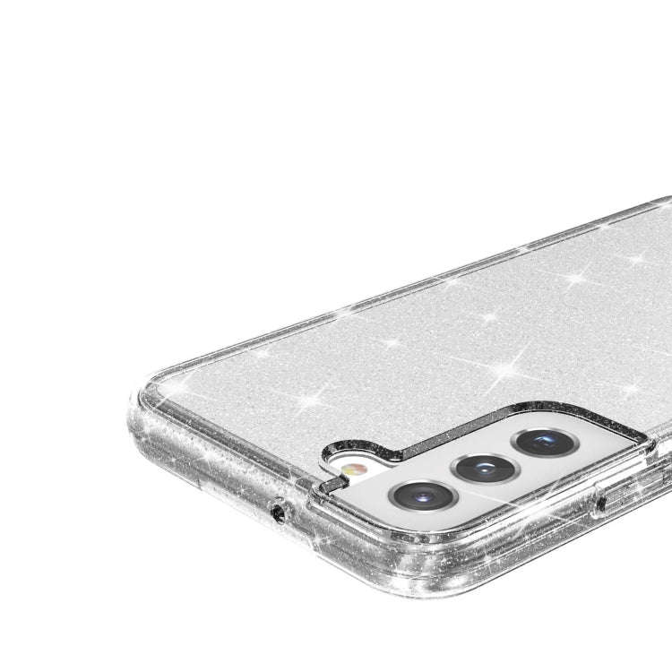 Shockproof Terminator Style Glitter Powder Protective Phone Case, For Samsung Galaxy S22 5G, For ...