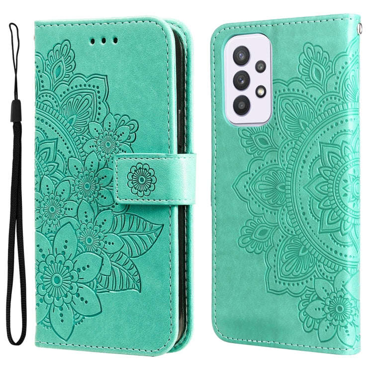 7-petal Flowers Embossing Pattern Horizontal Flip CasePhone Case, For Motorola Moto E20 / E30 / E...
