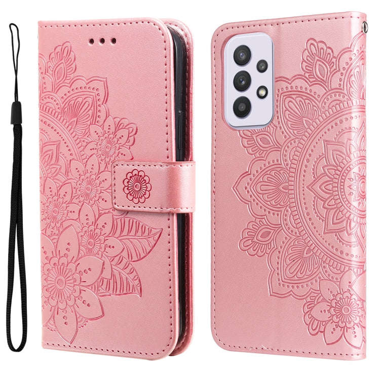 7-petal Flowers Embossing Pattern Horizontal Flip CasePhone Case, For Motorola Moto E20 / E30 / E...