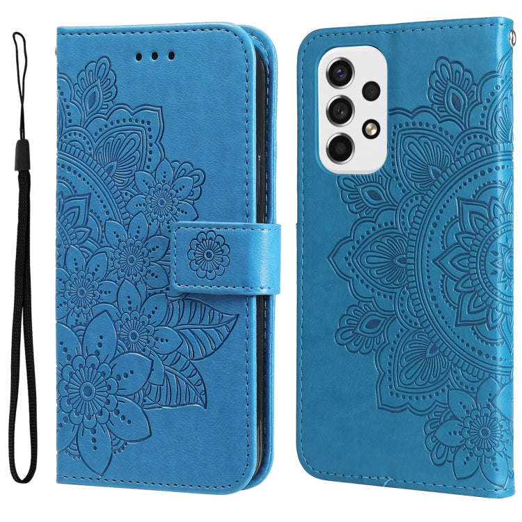 7-petal Flowers Embossing Pattern Horizontal Flip CasePhone Case, For Motorola Moto E20 / E30 / E...