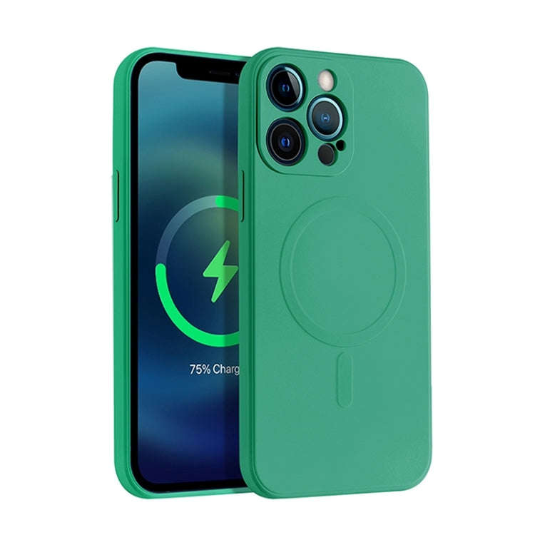 Liquid Silicone Full Coverage Magsafe Phone Case, For iPhone 12 mini, For iPhone 12, For iPhone 1...