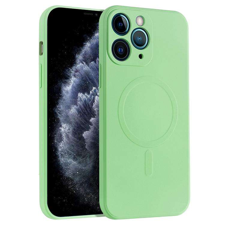 Liquid Silicone Full Coverage Magsafe Phone Case, For iPhone 11 Pro Max