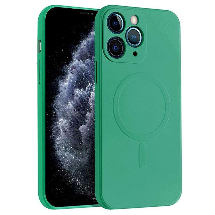 Liquid Silicone Full Coverage Magsafe Phone Case, For iPhone 11 Pro Max