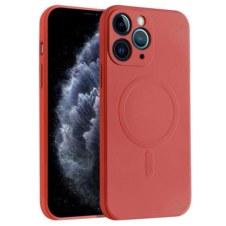 Liquid Silicone Full Coverage Magsafe Phone Case, For iPhone 11 Pro Max