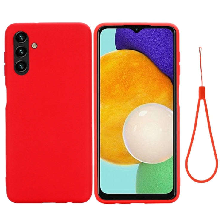 Pure Color Liquid Silicone Phone Case, For Samsung Galaxy A13 5G