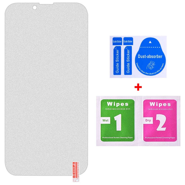 For iPhone 17e / 16e / 13 / 13 Pro Transparent Frosted Full Screen Tempered Glass Film, For iPhon...
