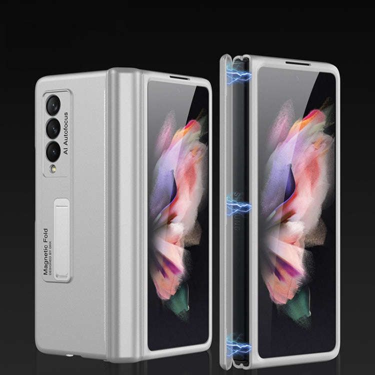 GKK Magnetic Full Coverage Phone Flip Case with Holder, For Samsung Galaxy Z Fold3 5G