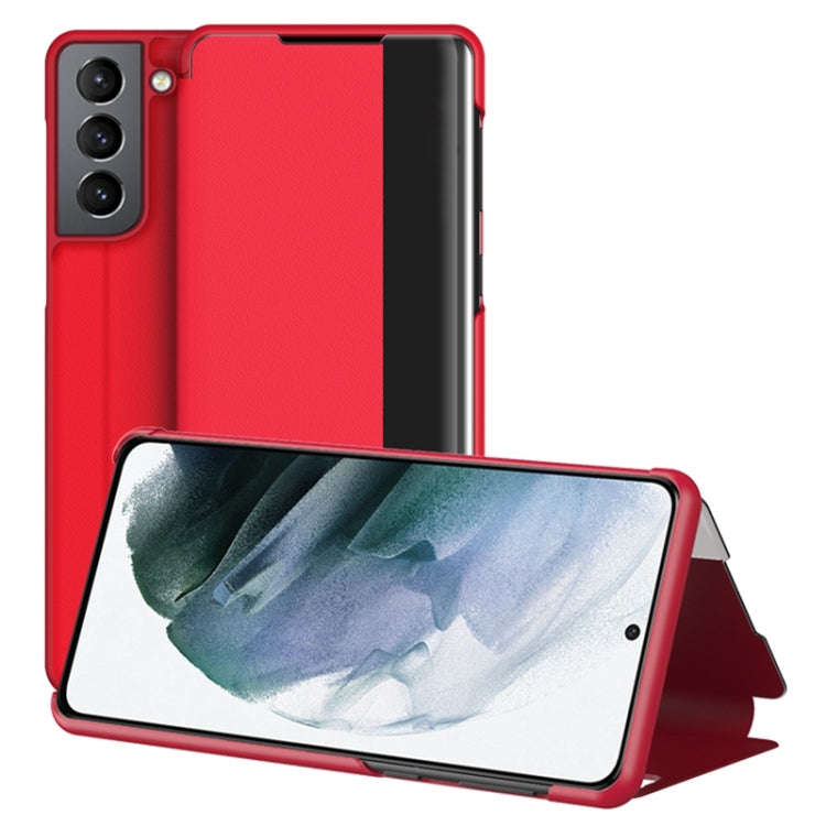 Window View Leather Phone Case, For Xiaomi Redmi Note 11, For Samsung Galaxy S22+ 5G