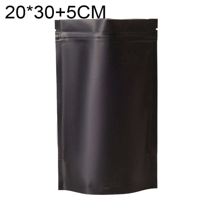 100 PCS/Set Matte Aluminum Foil Snack Stand-up Pouch, 20x30+5cm