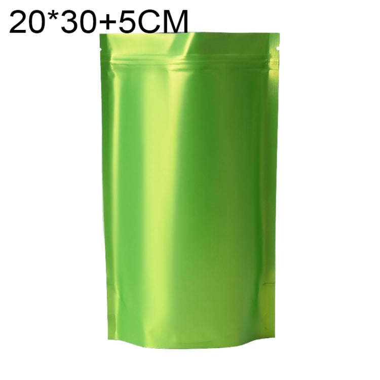 100 PCS/Set Matte Aluminum Foil Snack Stand-up Pouch, 20x30+5cm
