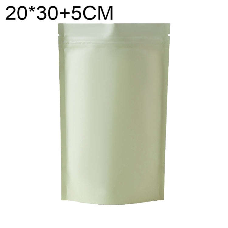 100 PCS/Set Matte Aluminum Foil Snack Stand-up Pouch, 20x30+5cm