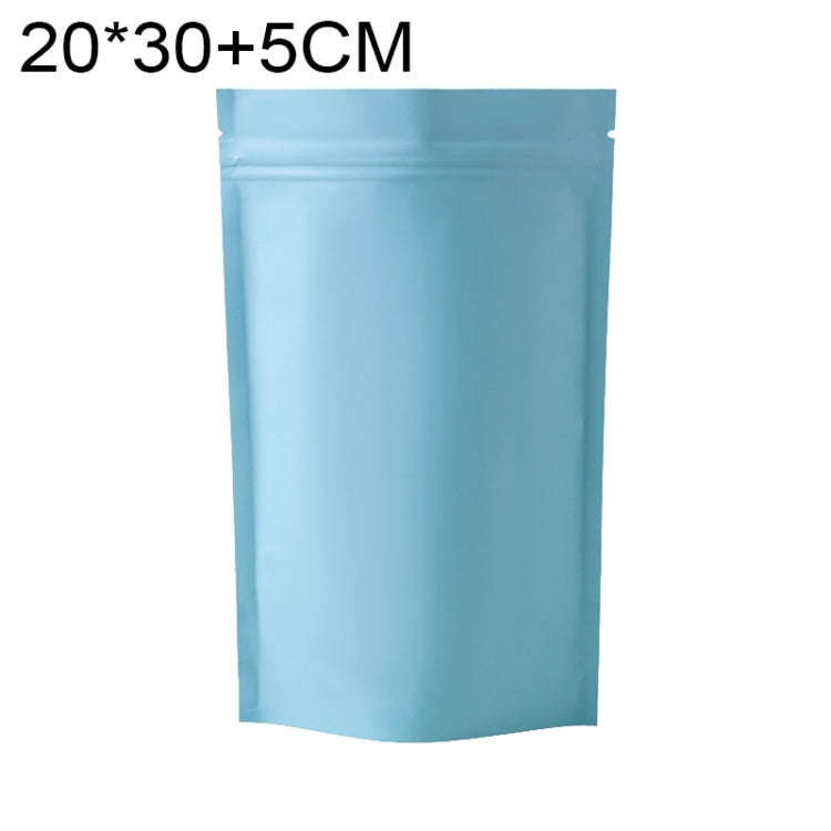 100 PCS/Set Matte Aluminum Foil Snack Stand-up Pouch, 20x30+5cm