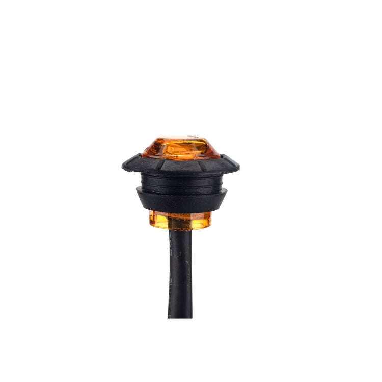 20 in 1 Red + Amber Light Truck Trailer LED Round Side Marker Lamp, A5014