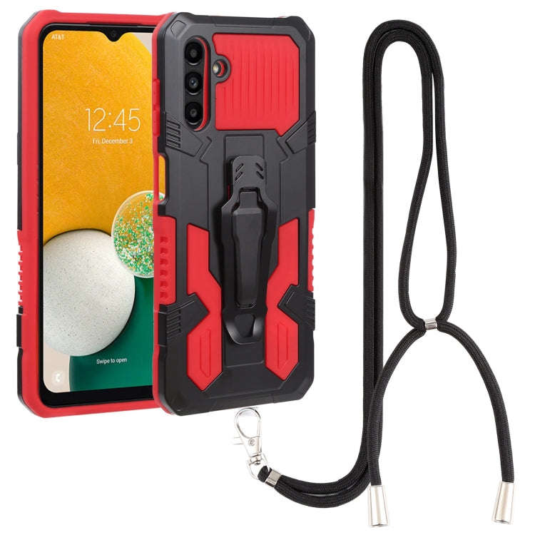 Armor Warrior Shockproof PC + TPU Lanyard Phone Case, For Samsung Galaxy A13 5G, For Infinix Hot ...
