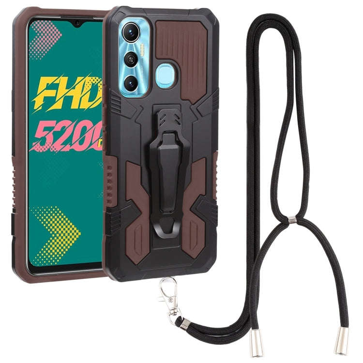 Armor Warrior Shockproof PC + TPU Lanyard Phone Case, For Samsung Galaxy A13 5G, For Infinix Hot ...
