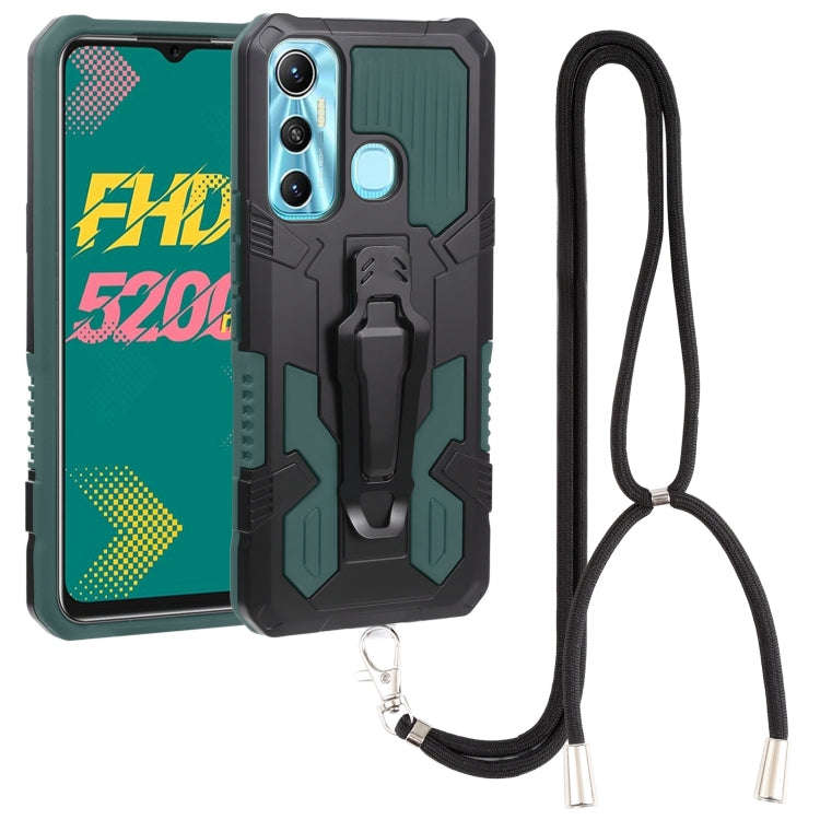 Armor Warrior Shockproof PC + TPU Lanyard Phone Case, For Samsung Galaxy A13 5G, For Infinix Hot ...