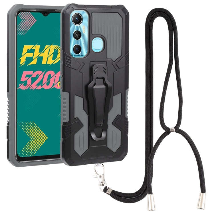 Armor Warrior Shockproof PC + TPU Lanyard Phone Case, For Samsung Galaxy A13 5G, For Infinix Hot ...