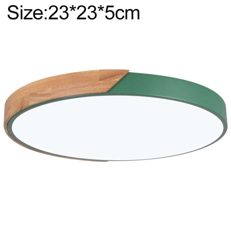 Wood Macaron LED Round Ceiling Lamp, White Light, 23cm, 30cm, 40cm, 50cm, 60cm
