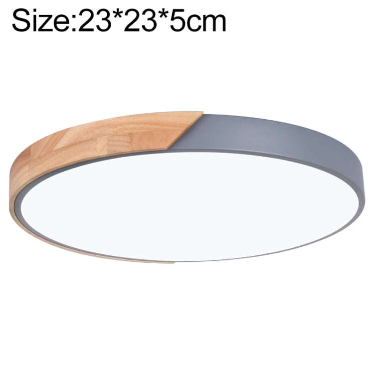 Wood Macaron LED Round Ceiling Lamp, White Light, 23cm, 30cm, 40cm, 50cm, 60cm