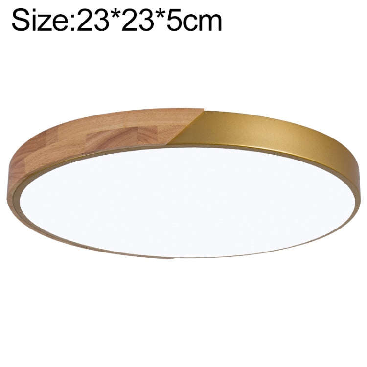 Wood Macaron LED Round Ceiling Lamp, White Light, 23cm, 30cm, 40cm, 50cm, 60cm