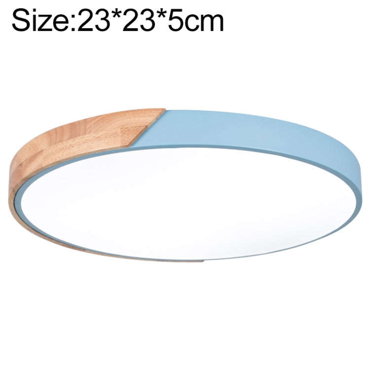 Wood Macaron LED Round Ceiling Lamp, White Light, 23cm, 30cm, 40cm, 50cm, 60cm