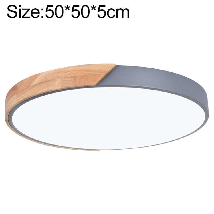 Wood Macaron LED Round Ceiling Lamp, White Light, 23cm, 30cm, 40cm, 50cm, 60cm