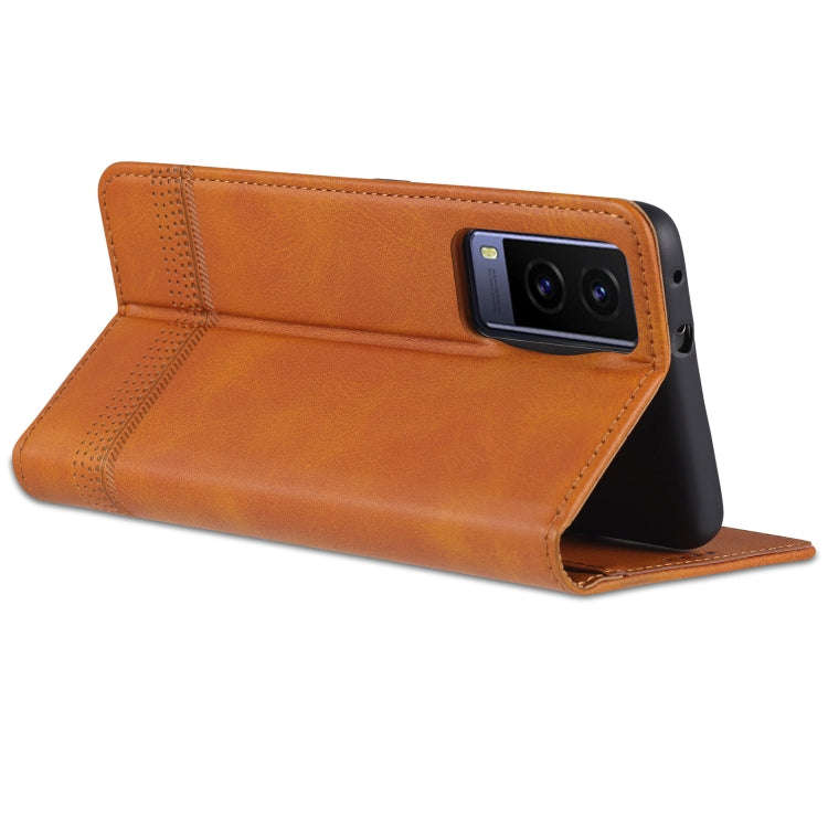 AZNS Magnetic Calf Texture Horizontal Flip Leather Phone Case, For vivo Y71t / V21e 5G, For Samsu...